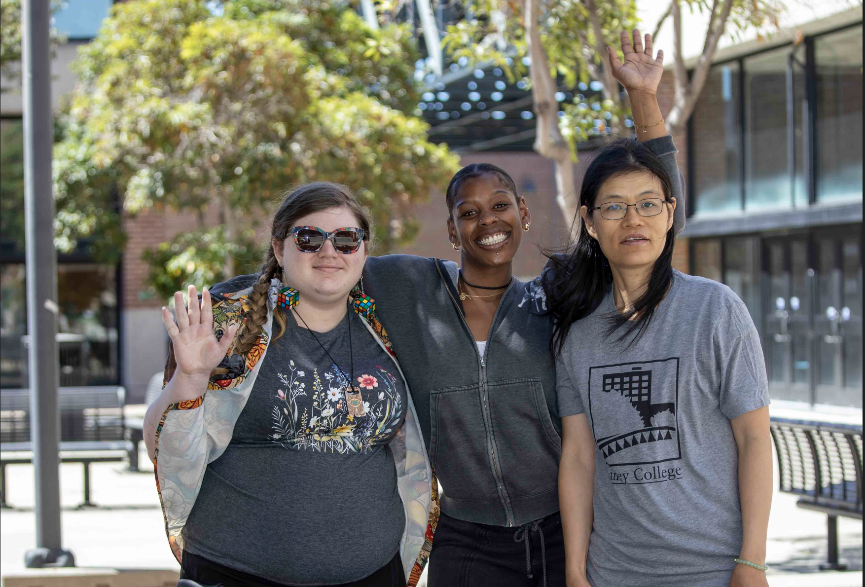 Three Laney students Three Laney students